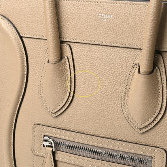 CELINE luggage micro beige handbag - Picture 6 of 10